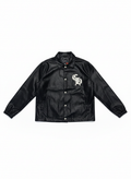 leather chrome hearts jacket